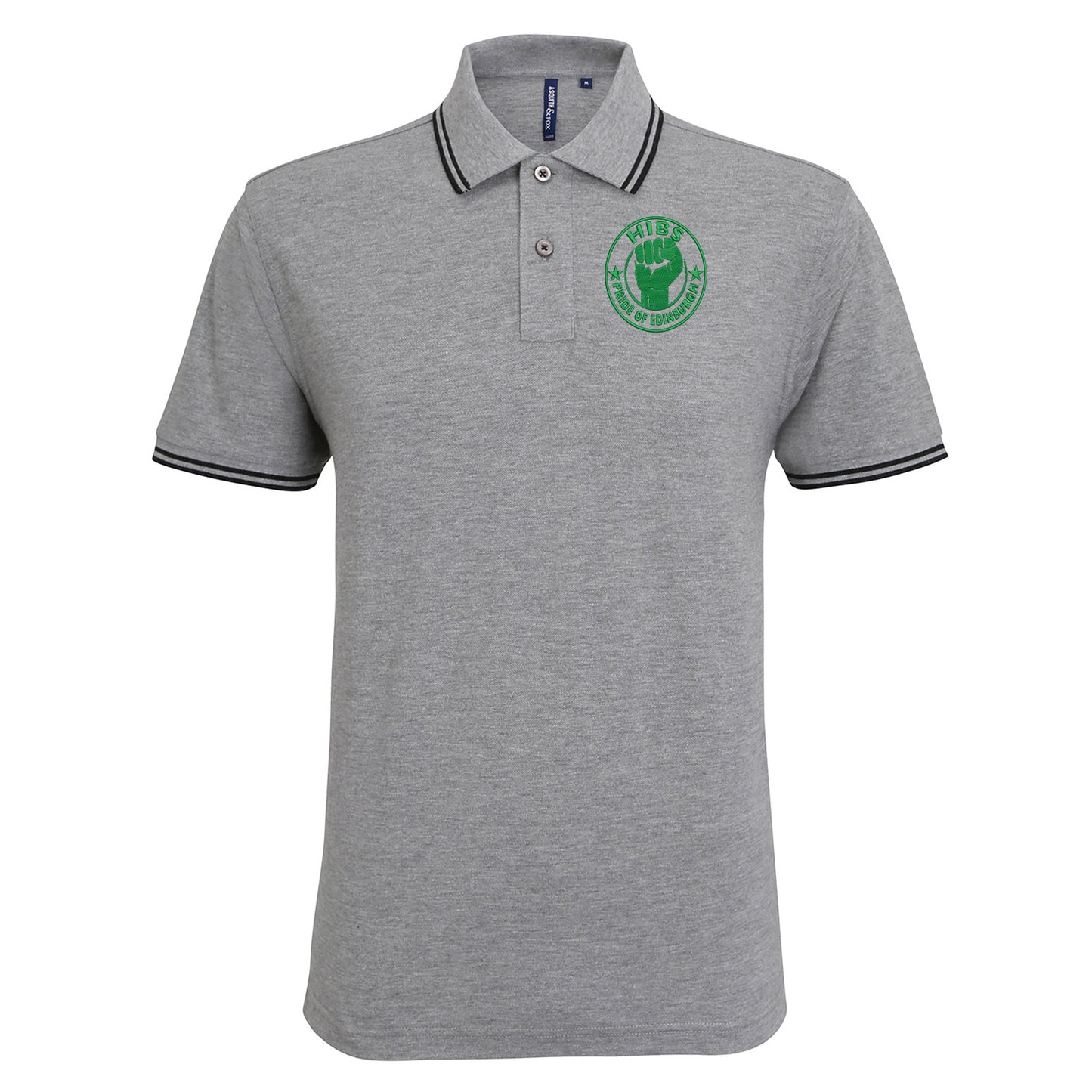 Hibs Pride of Edinburgh Tipped Polo Shirt