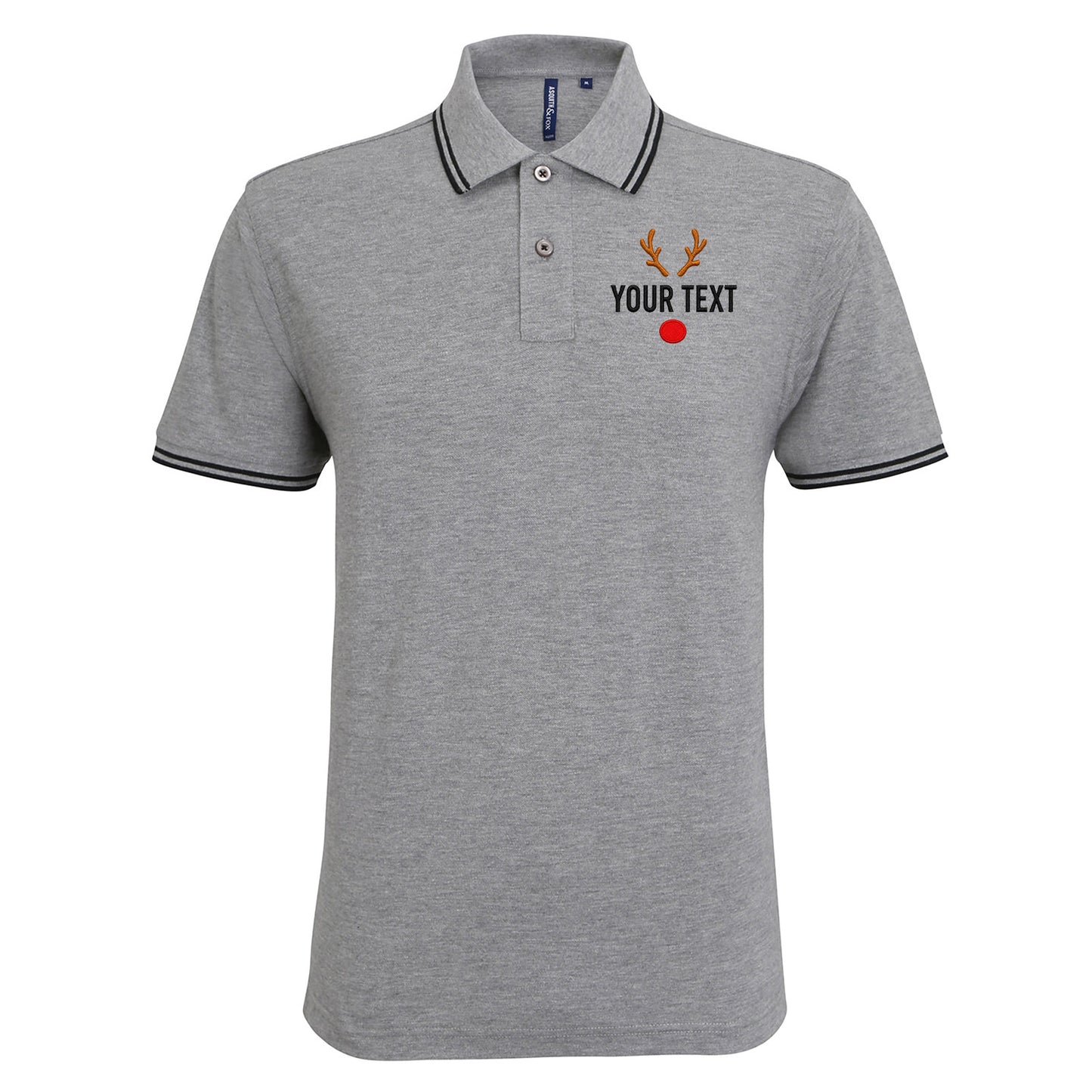 Reindeer Tipped Polo Shirt