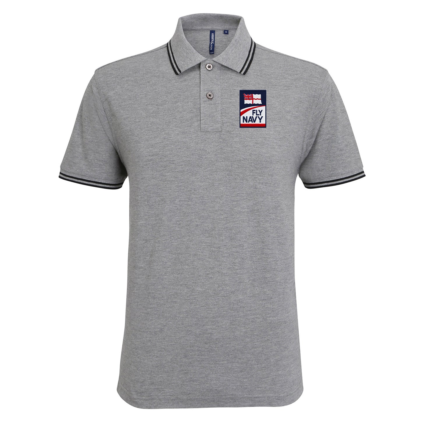 Fly Royal Navy Tipped Polo Shirt