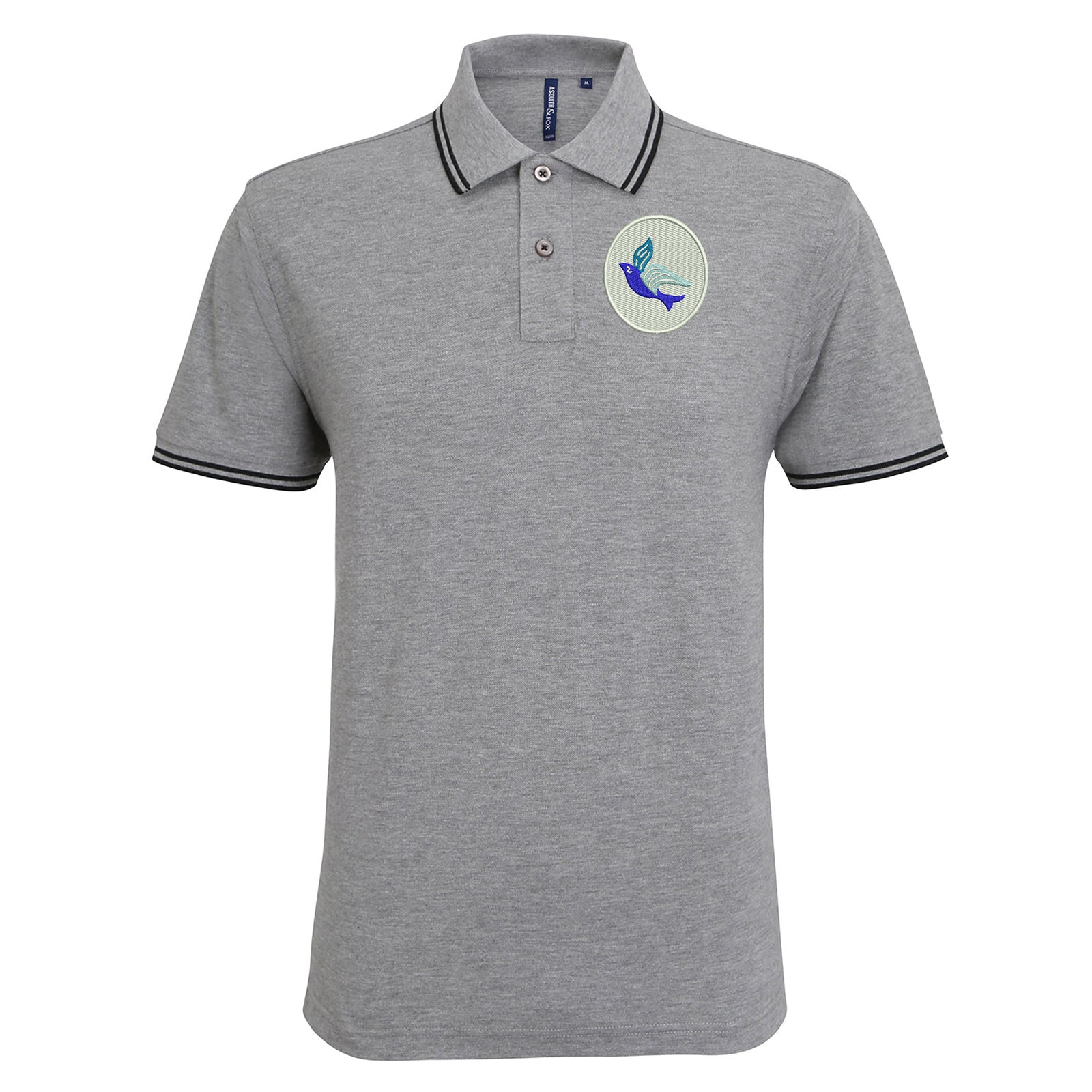 Classic Cardiff City FC Tipped Polo Shirt