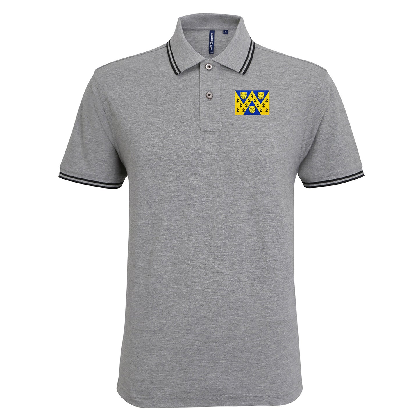 Flag of Shropshire Tipped Polo Shirt