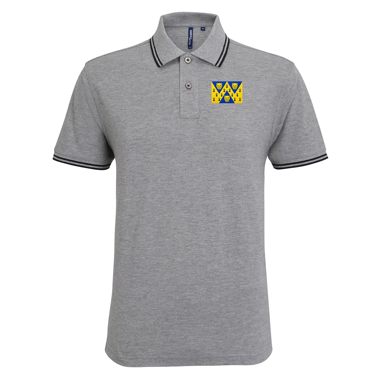 Flag of Shropshire Tipped Polo Shirt