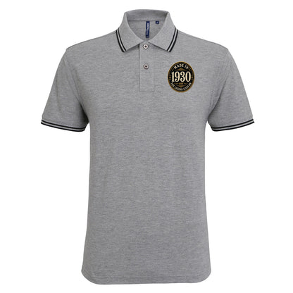 Made in 1930 Birthday Tipped Polo Shirt