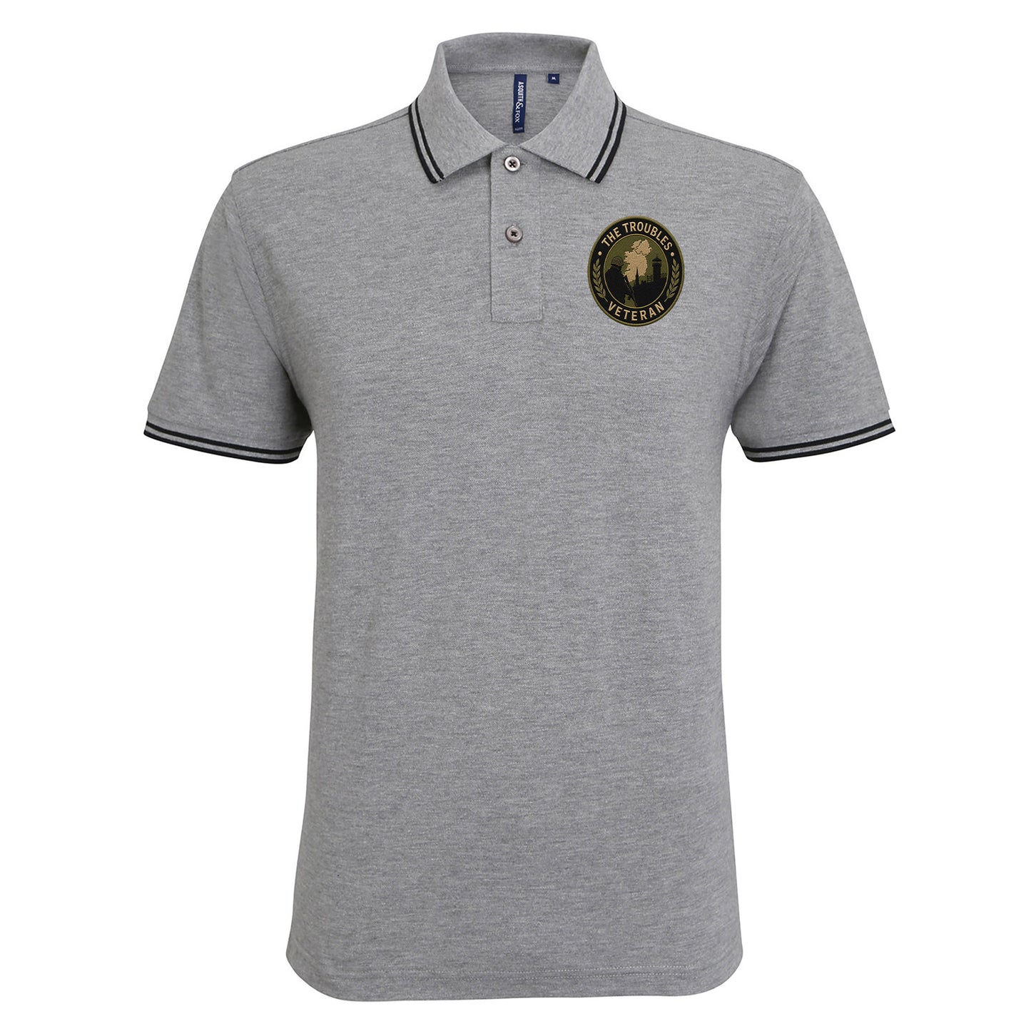 The Troubles Northern Ireland Tipped Polo Shirt
