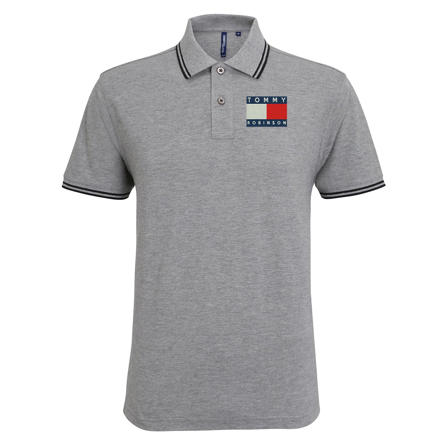 Tommy Robinson Tipped Polo Shirt 