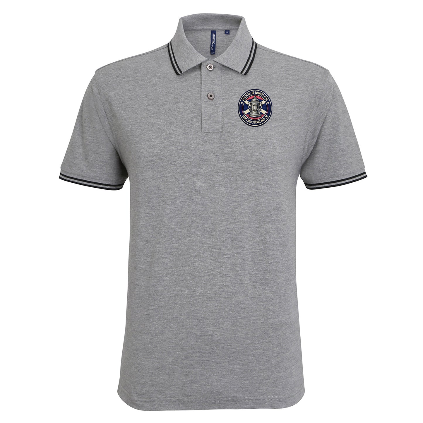 Scotland Calcutta Cup 2026 Tipped Polo Shirt