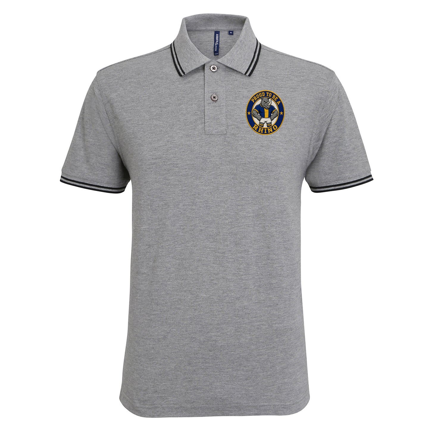 Leeds Rhinos Rugby League Tipped Polo Shirt