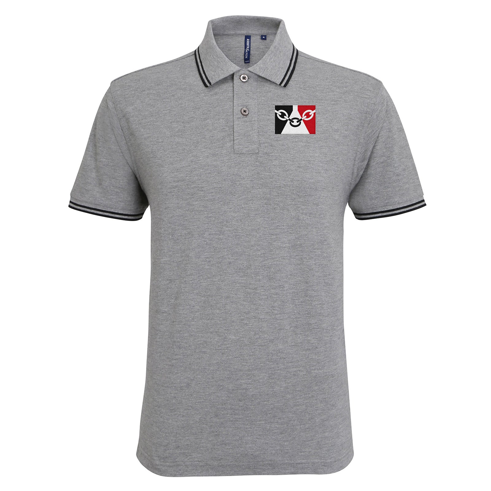 Black Country Flag Tipped Polo Shirt