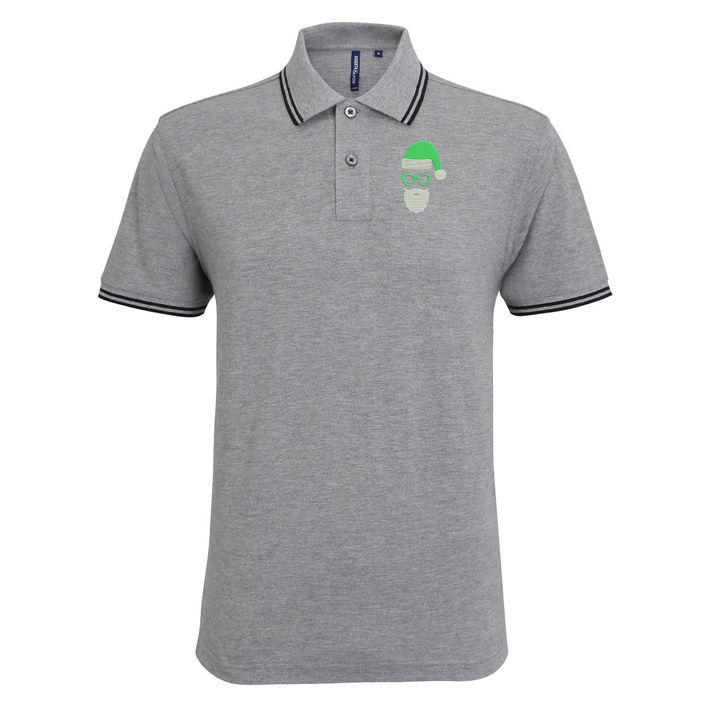 Hibernian Christmas Tipped Polo Shirt