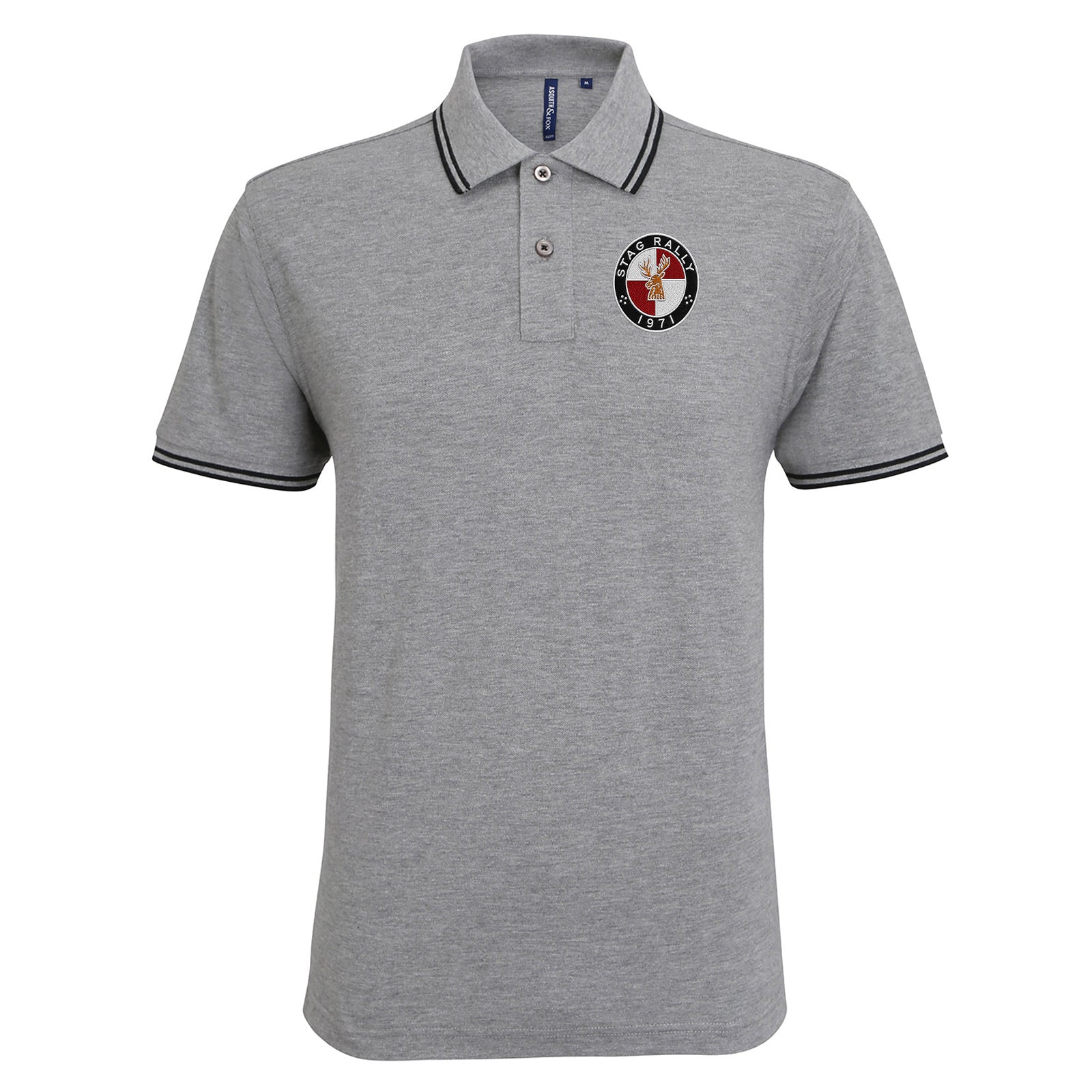 Stag Rally 1971 Tipped Polo Shirt