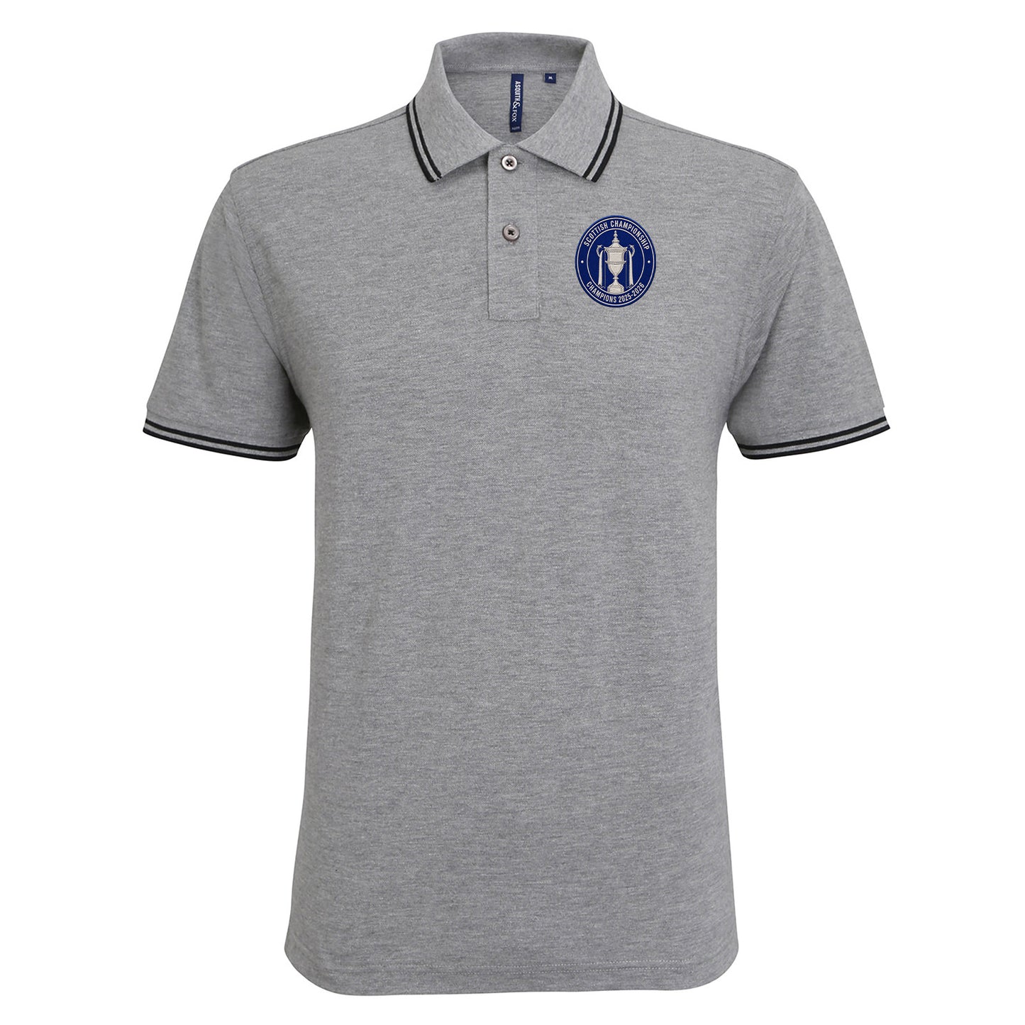 St Johnstone Scottish Champions 2025-2026 Tipped Polo Shirt