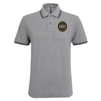 Made in 1952 Birthday Tipped Polo Shirt
