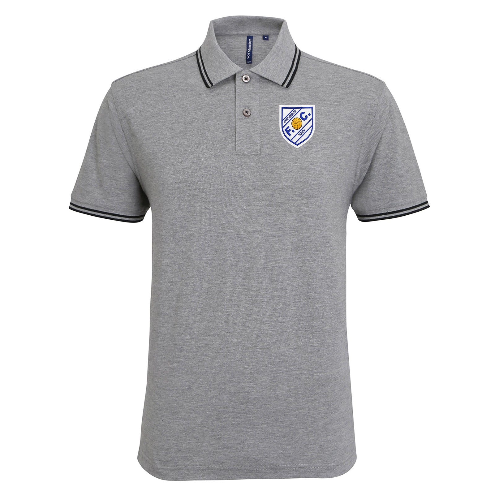Old School Shrewsbury Town Football Tipped Polo Shirt