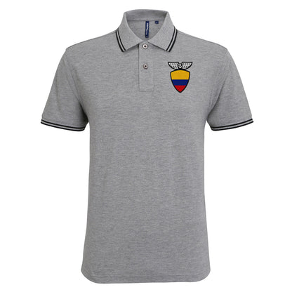 Ecuador Football Tipped Polo Shirt 