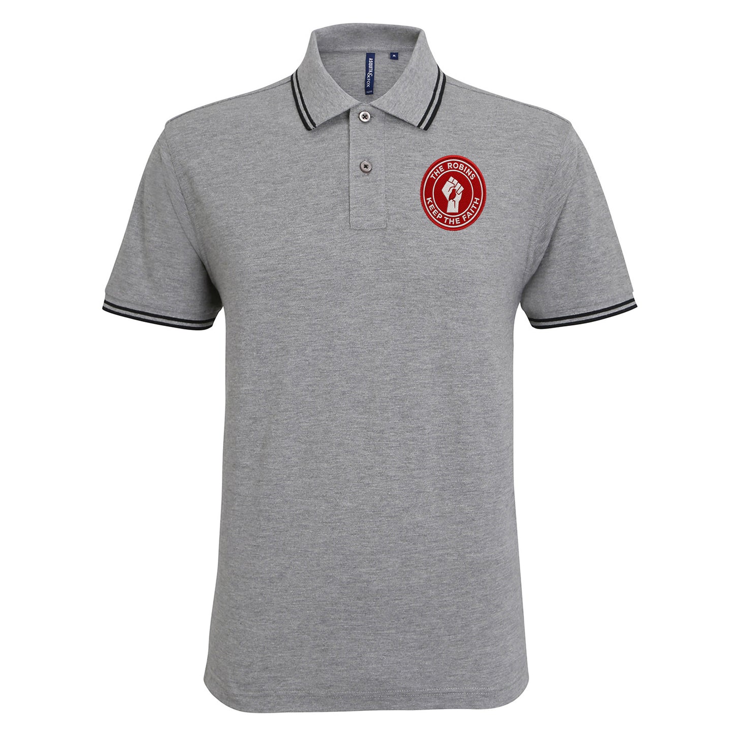 Bristol City The Robins Keep The Faith Tipped Polo Shirt
