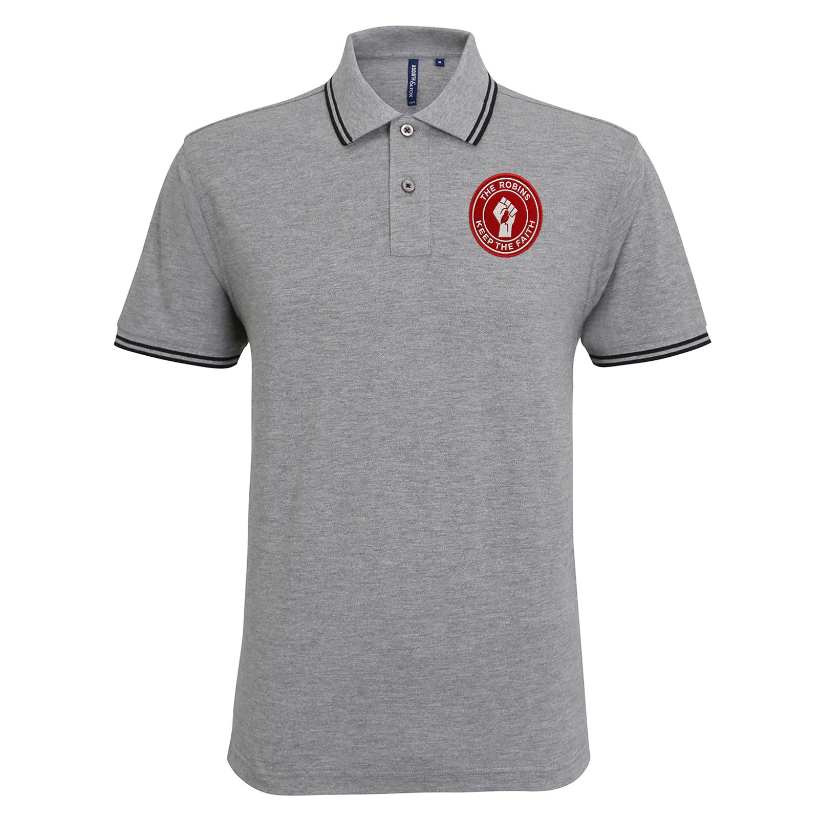 Bristol City The Robins Keep The Faith Tipped Polo Shirt