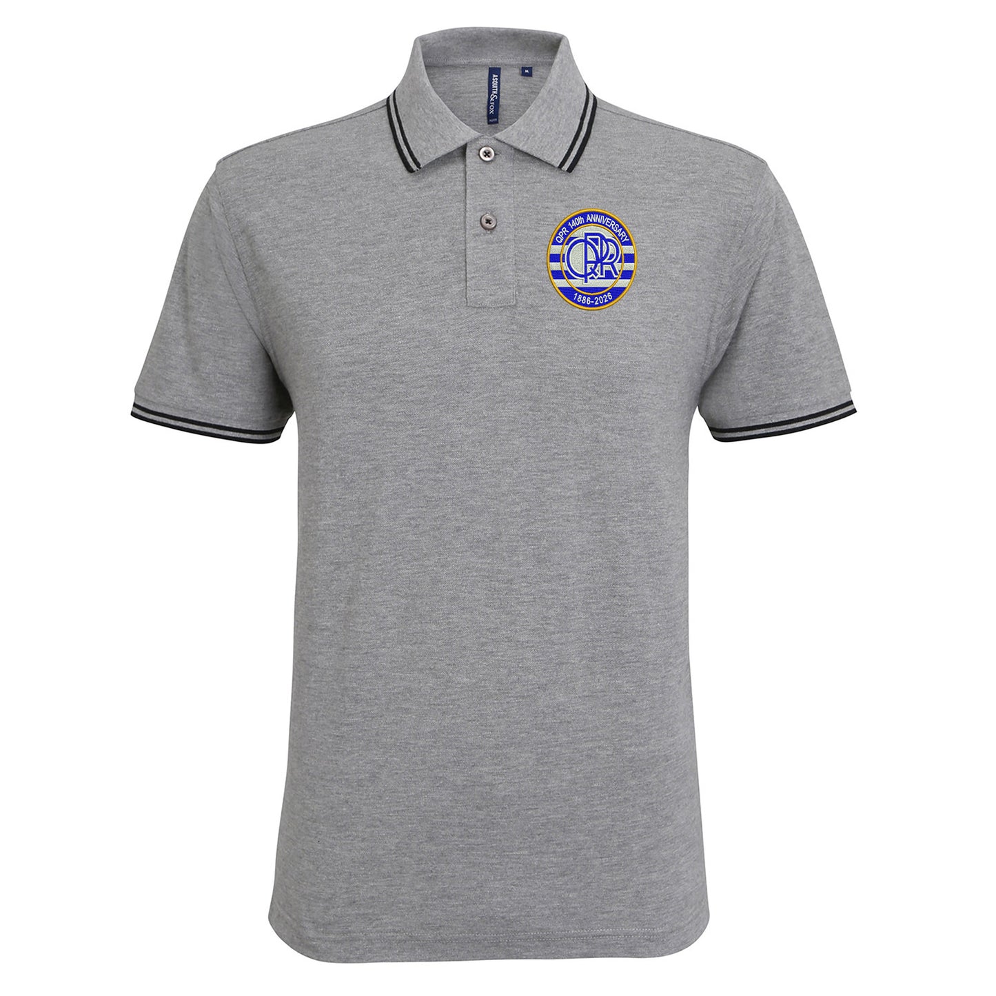 QPR 140th Anniversary 1886-2026 Embroidered Tipped Polo Shirt