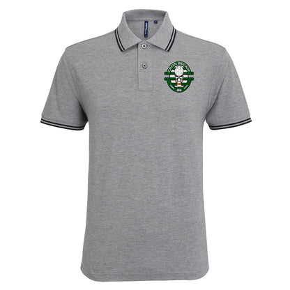 Green Brigade Celtic Football Tipped Polo Shirt 