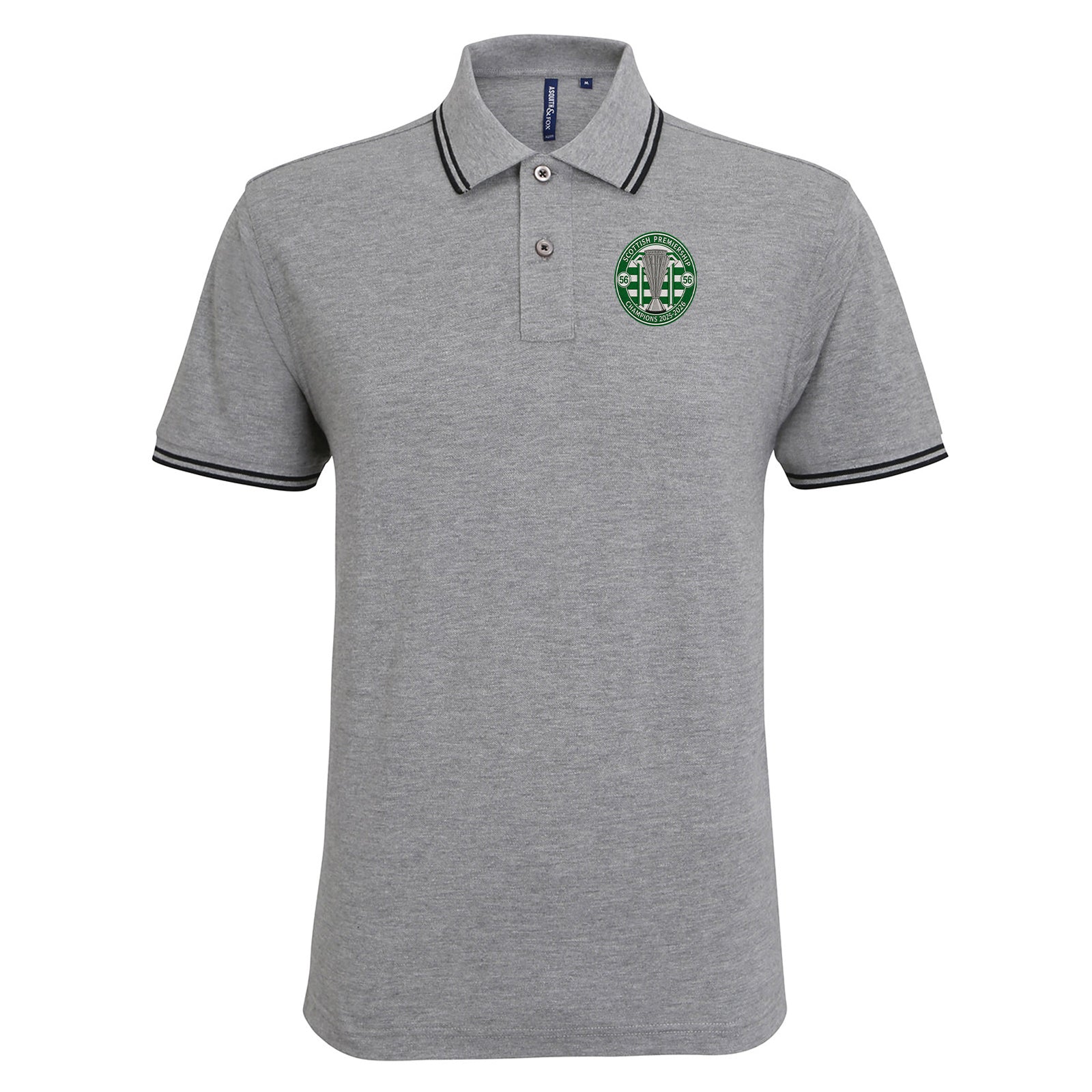 Celtic Scottish Champions-2025-2026 Tipped Polo Shirt 