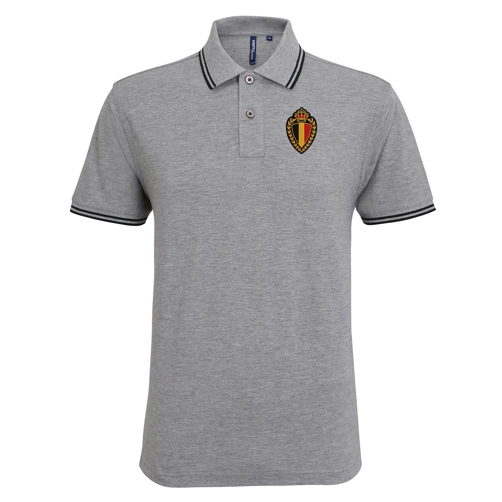 Classic Belgium Football Tipped Polo Shirt