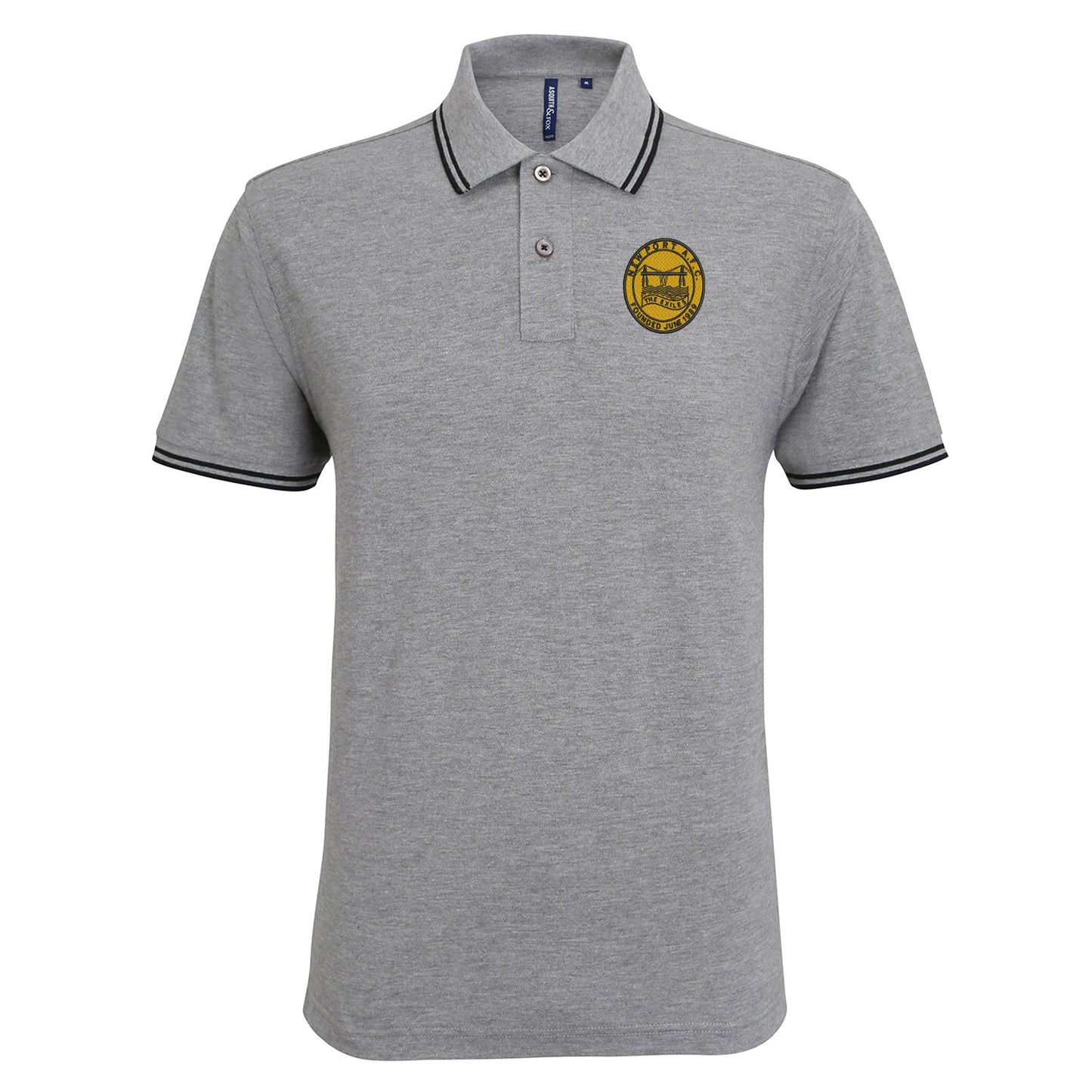 Retro Newport 1989 Embroidered Tipped Polo Shirt