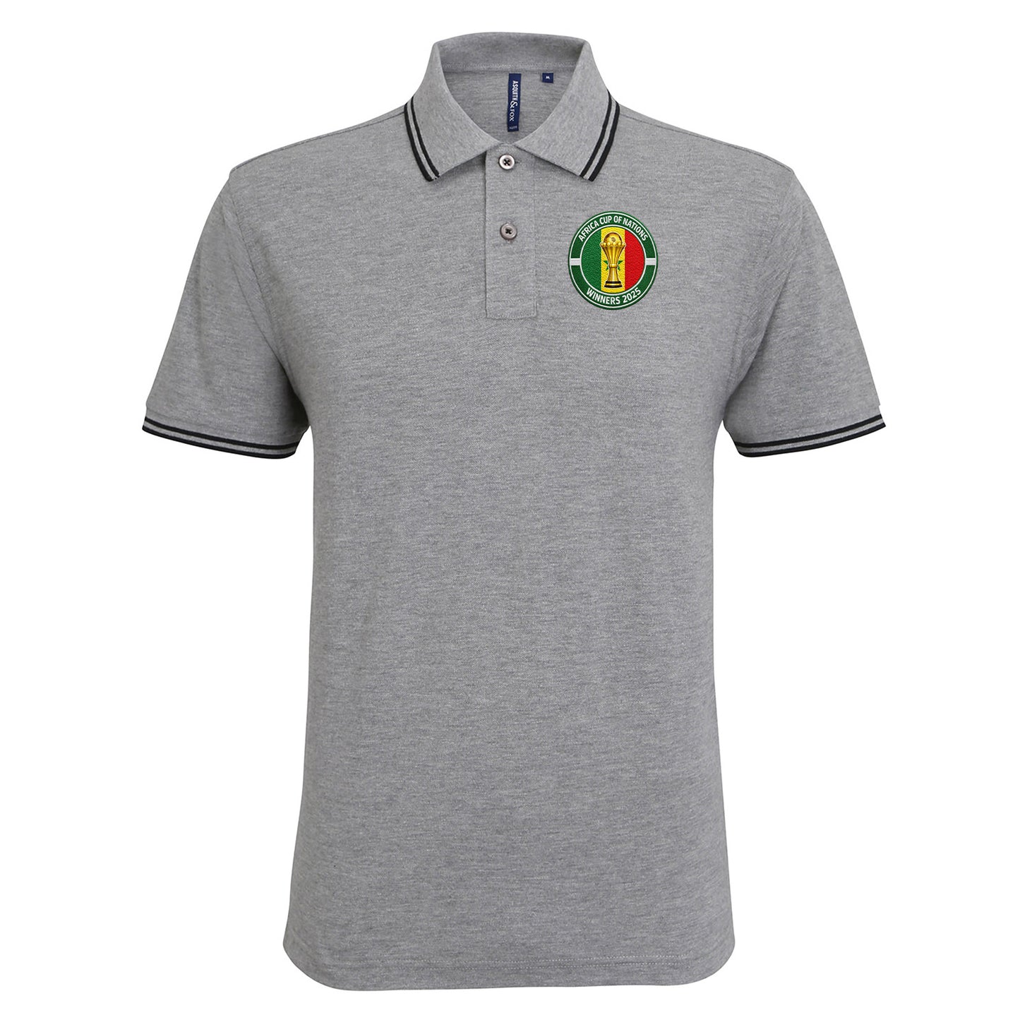 Senegal AFCON Winners 2025 Tipped Polo Shirt