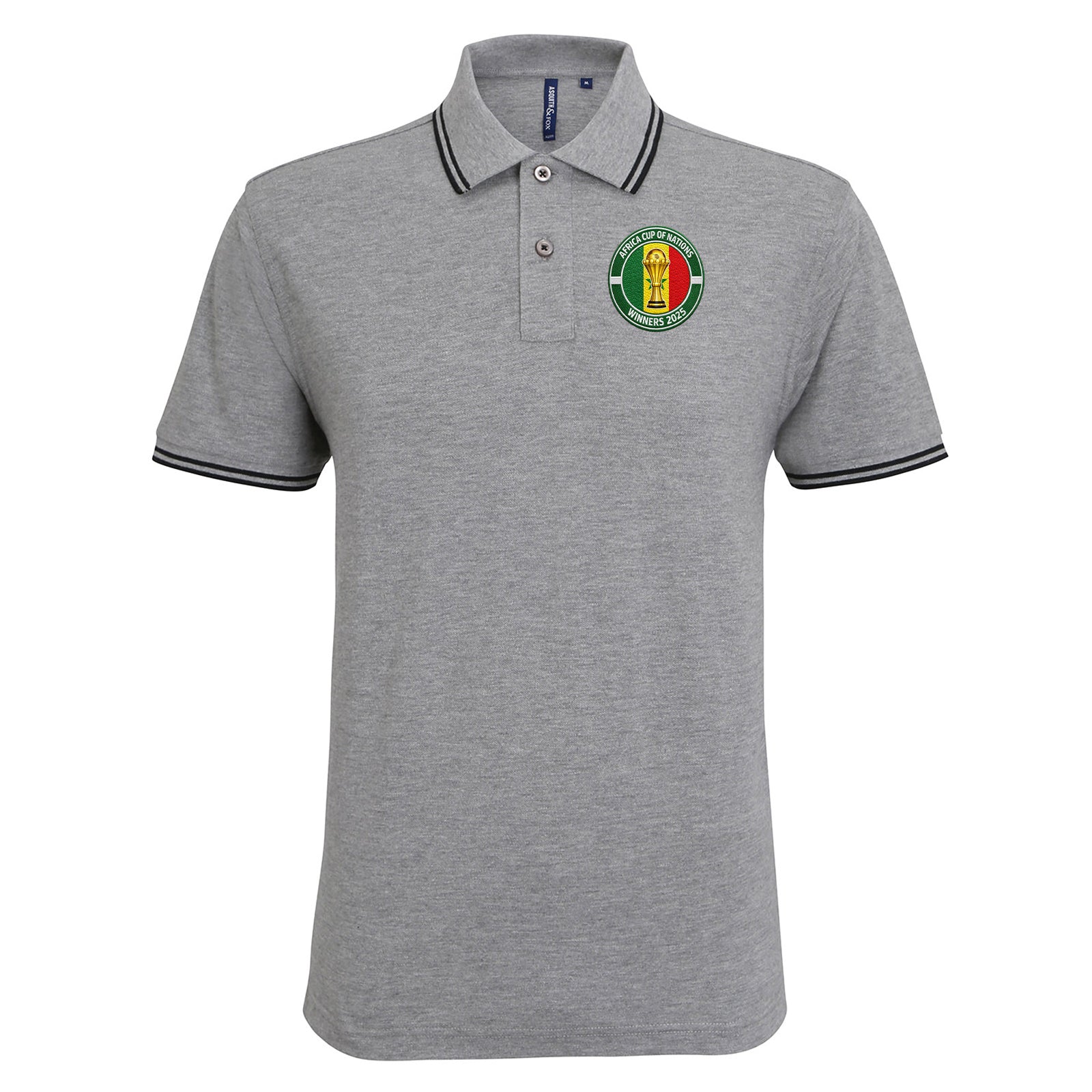 Senegal AFCON Winners 2025 Tipped Polo Shirt