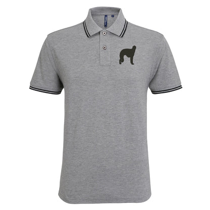 Borzoi Embroidered Tipped Polo Shirt