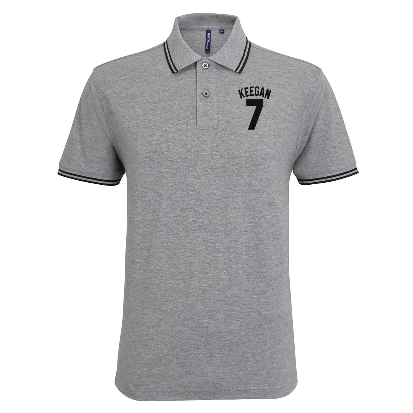 Kevin Keegan Football Tipped Polo Shirt 