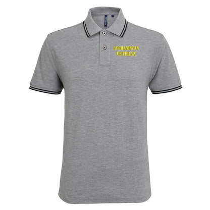 Afghanistan Veteran Tipped Polo Shirt