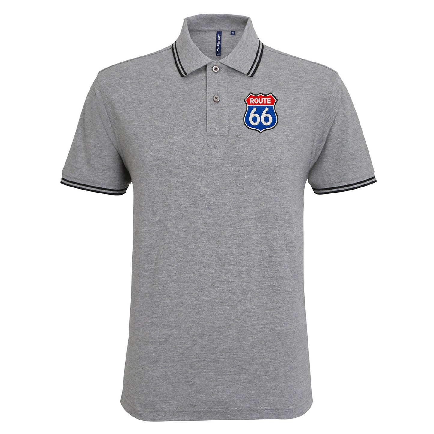 Route 66 Tipped Polo Shirt 