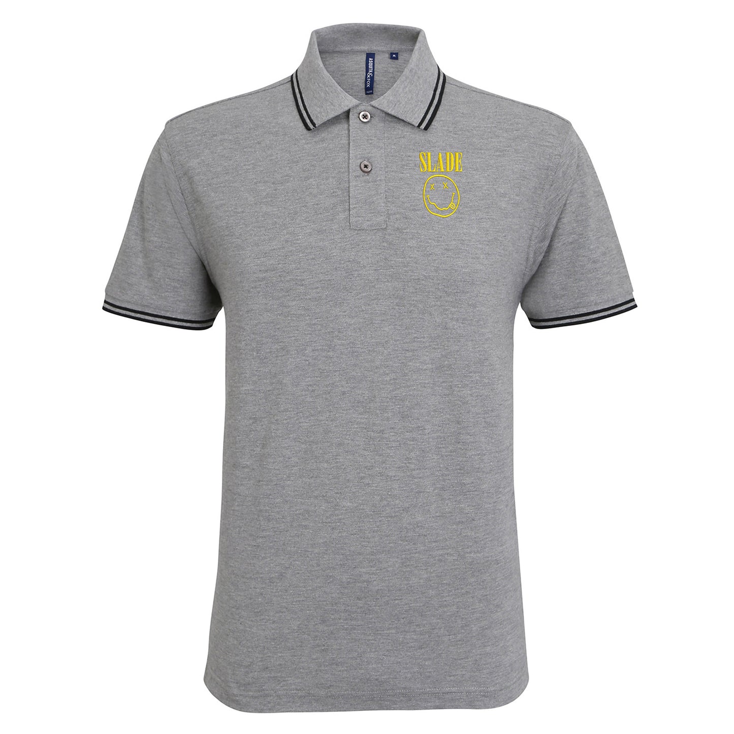 Classic Slade Nirvana Robbie Williams Tipped Polo Shirt