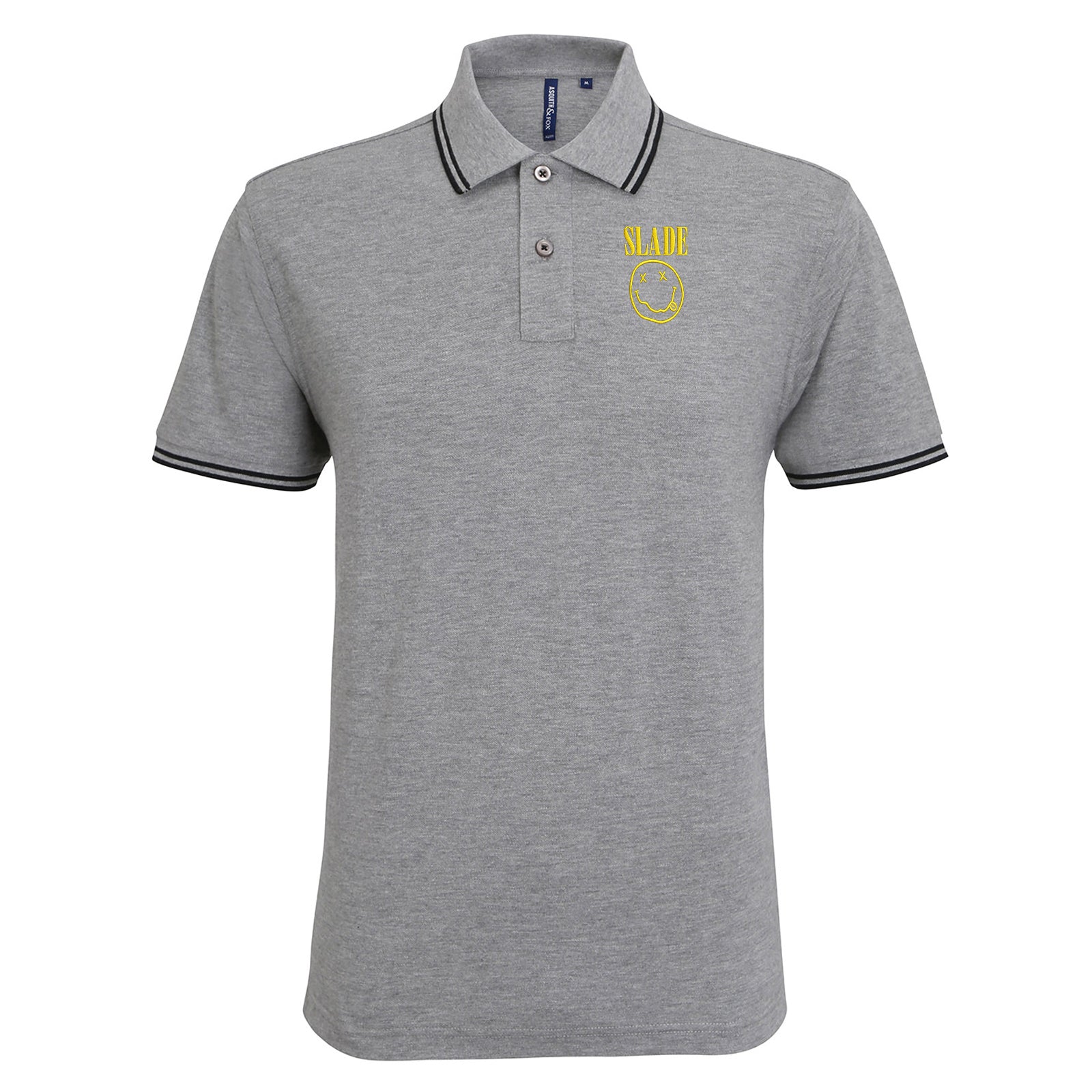 Classic Slade Nirvana Robbie Williams Tipped Polo Shirt