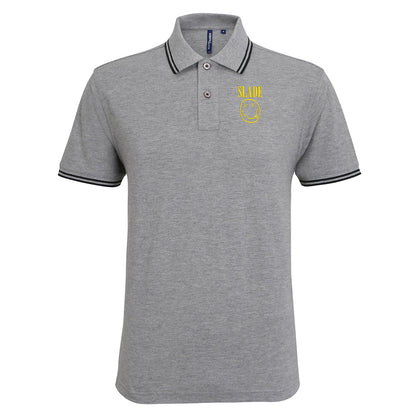 Classic Slade Nirvana Robbie Williams Tipped Polo Shirt