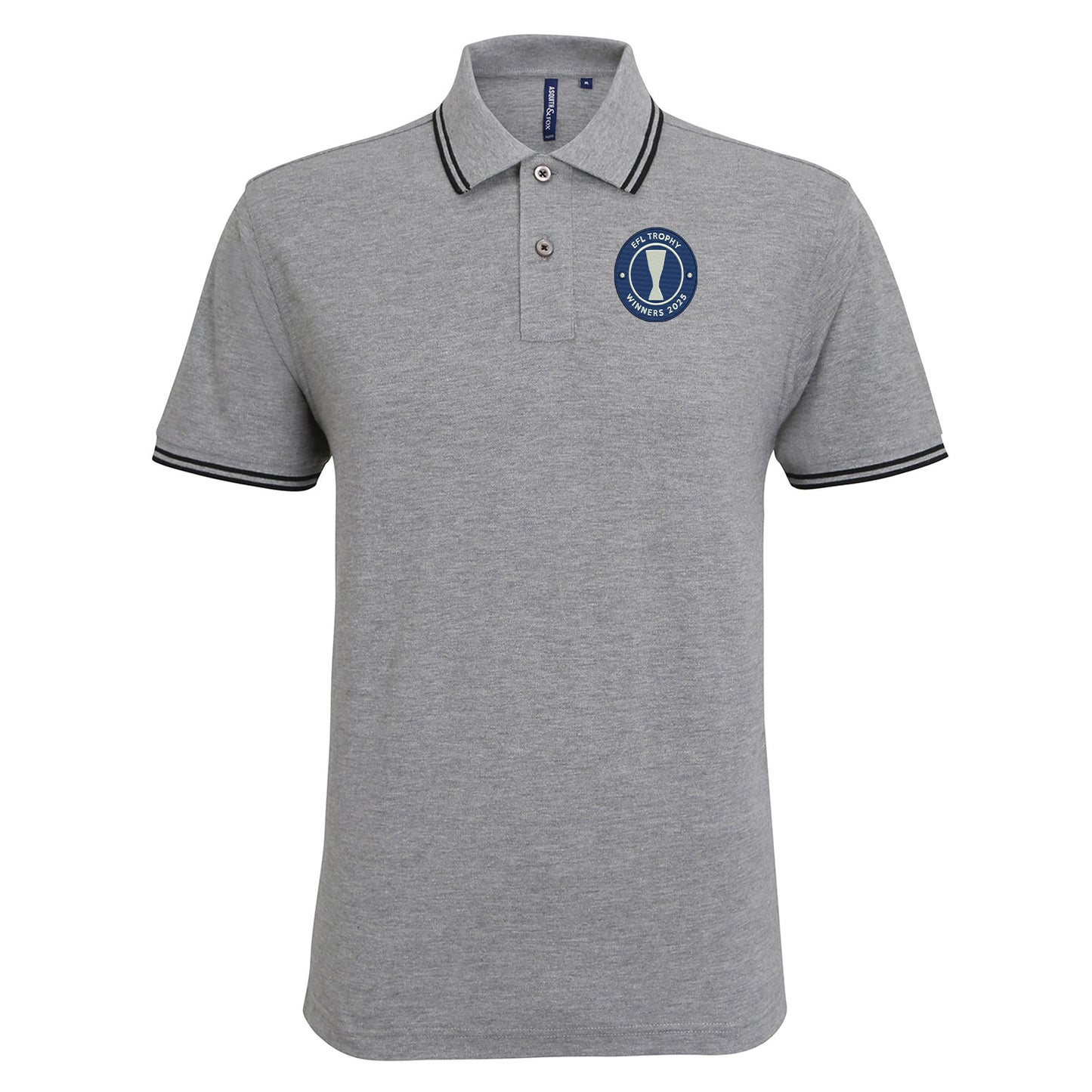Peterborough EFL Trophy Winners 2025 Embroidered Tipped Polo Shirt