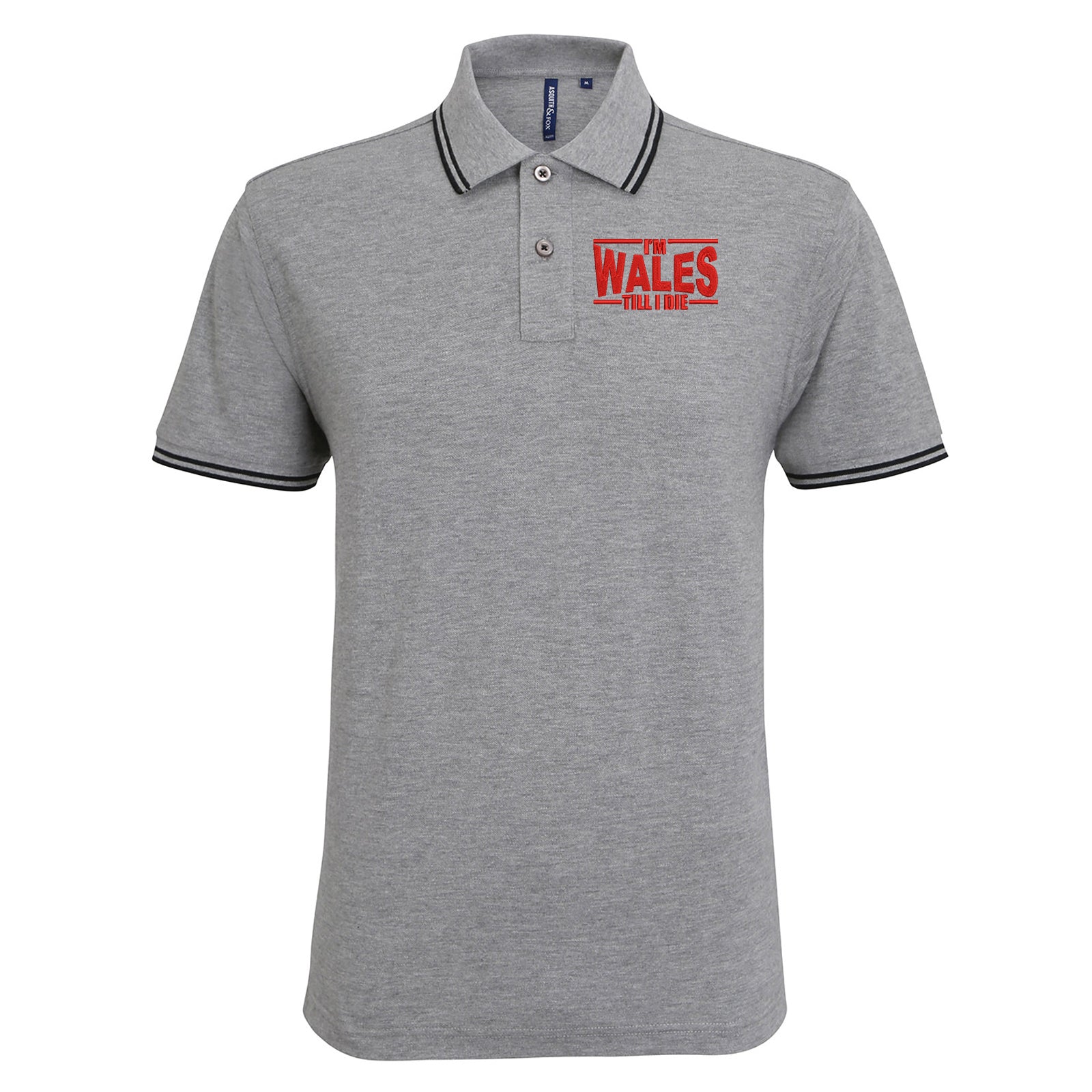 I’m Wales Till I Die Tipped Polo Shirt