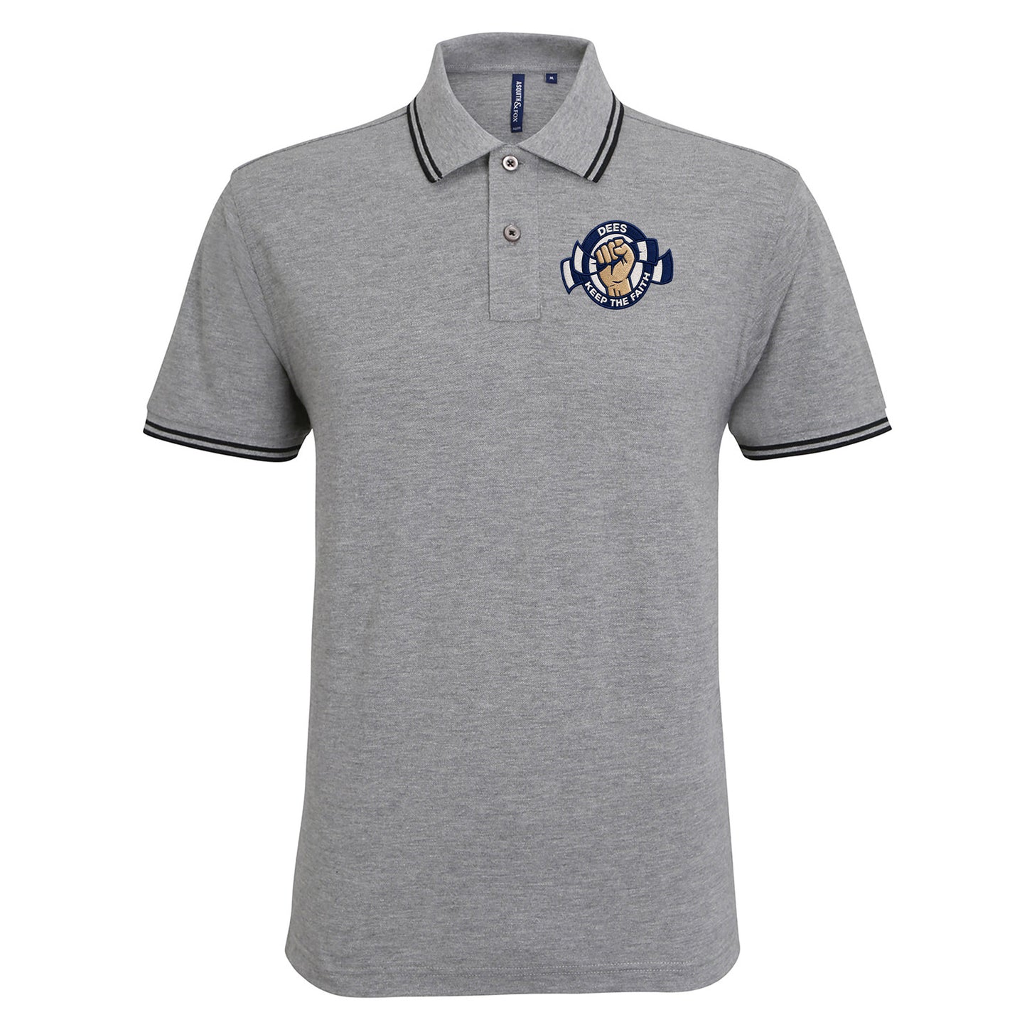 Dundee Dees Football Fans Football Tipped Polo Shirt