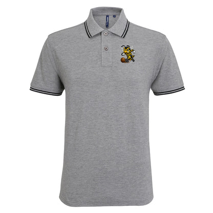 Alloa Athletic 1960s Tipped Polo Shirt