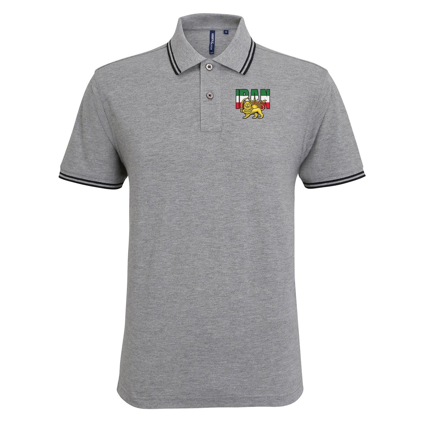 Iran Flag Tipped Polo Shirt