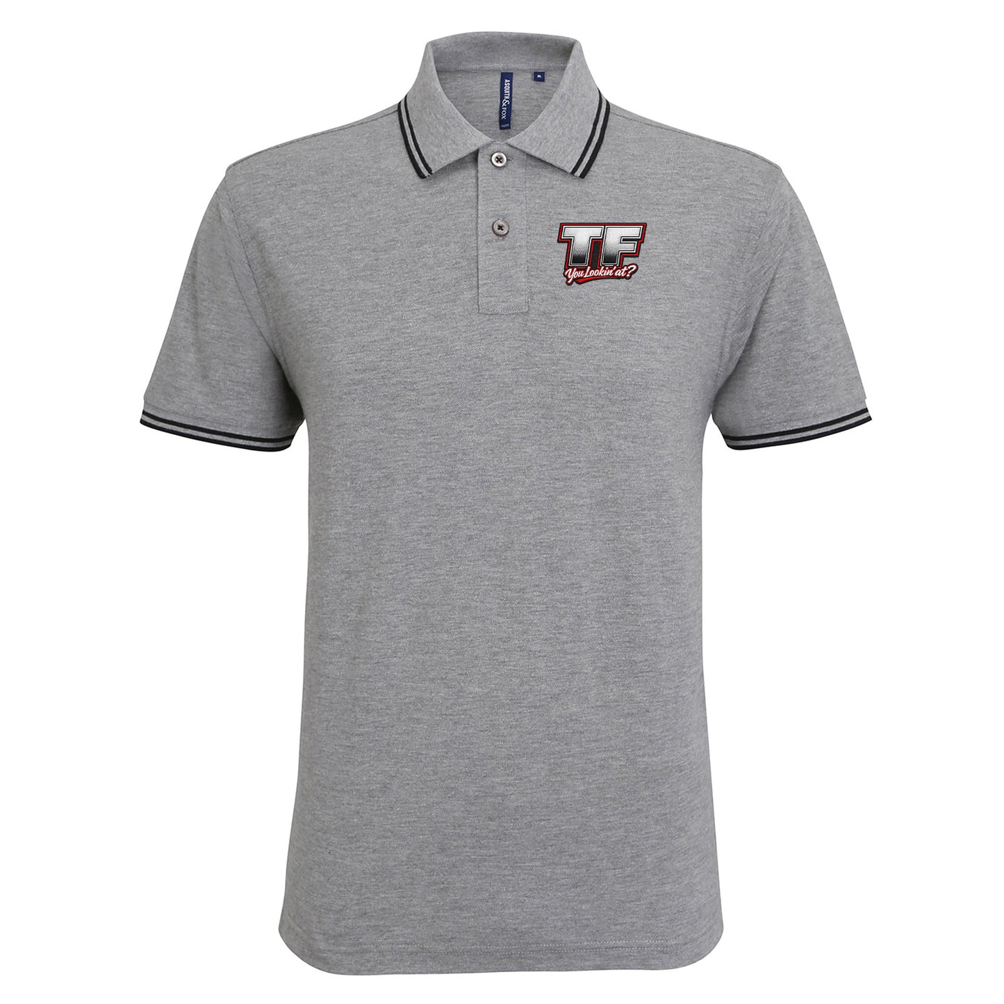 TF You Lookin’ at Tipped Polo Shirt 
