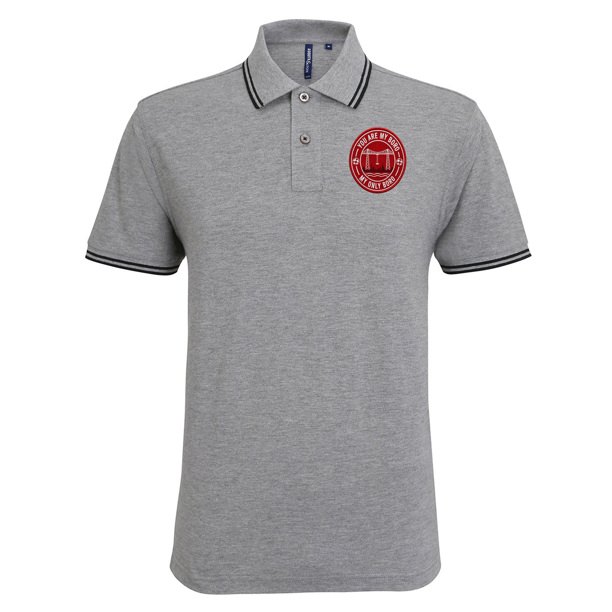 You Are My Boro My Only Boro Tipped Polo Shirt 