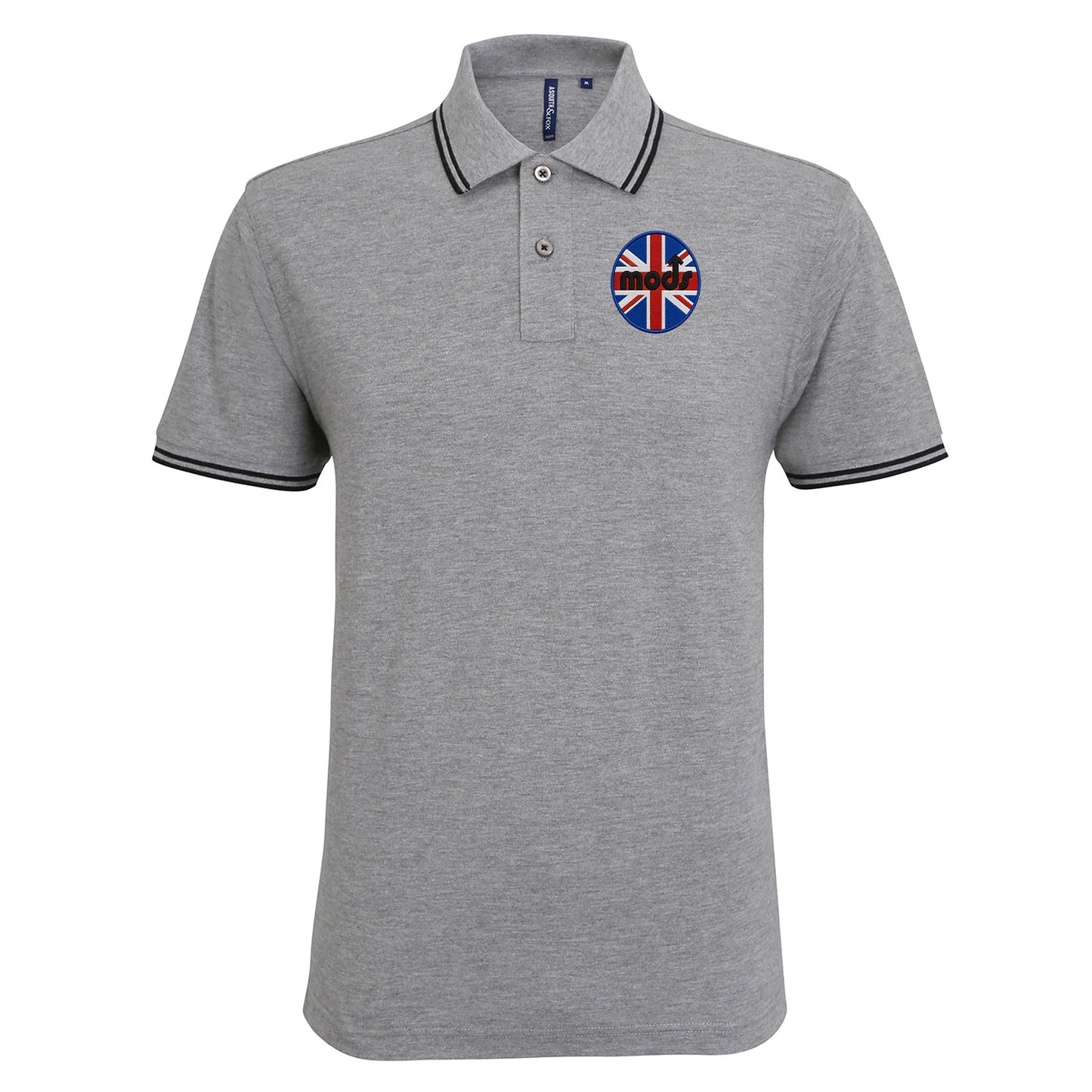 Mods Union Jack Tipped Polo Shirt
