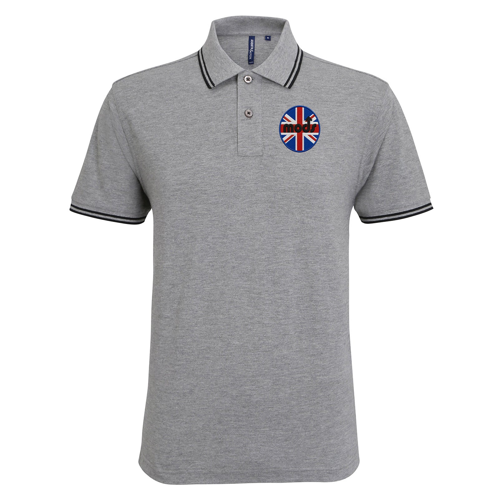 Mods Union Jack Tipped Polo Shirt