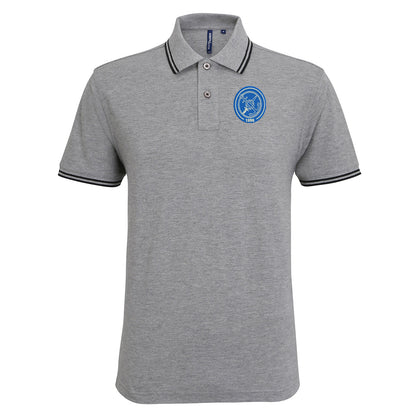 Retro Portsmouth Football Tipped Polo Shirt