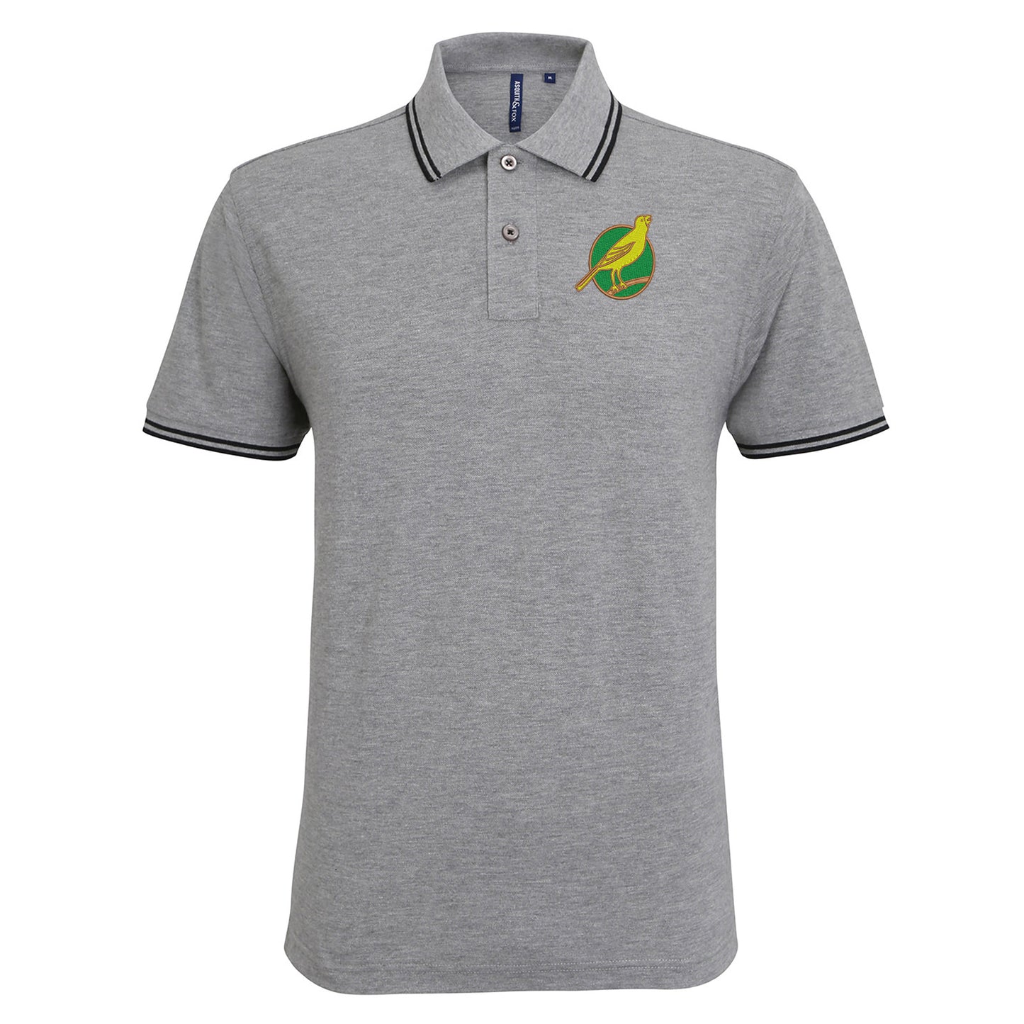 Norwich City FC Football Tipped Polo Shirt