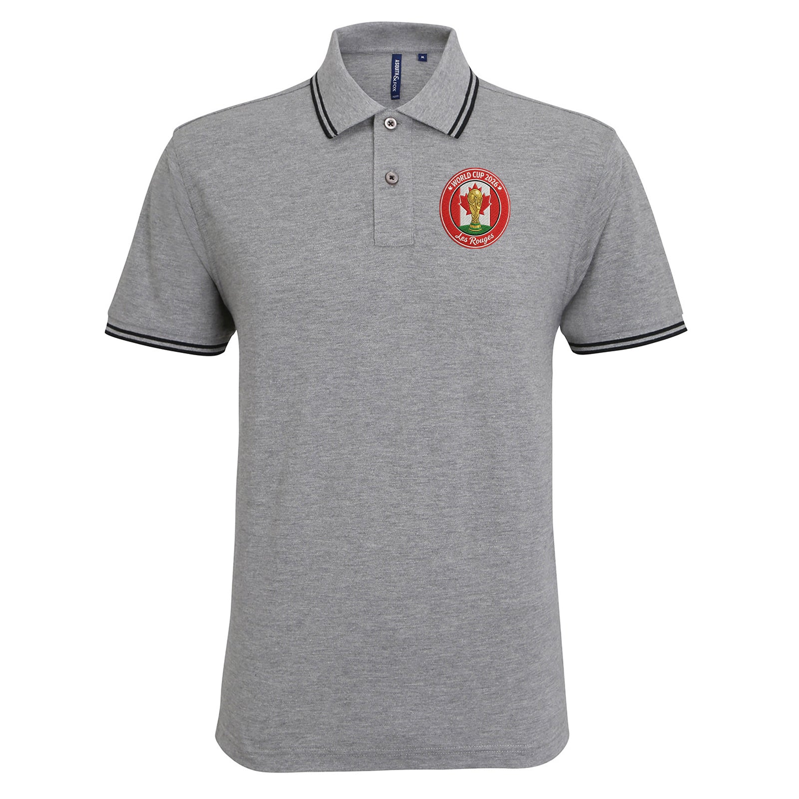 Canada World Cup 2026 Football Tipped Polo Shirt
