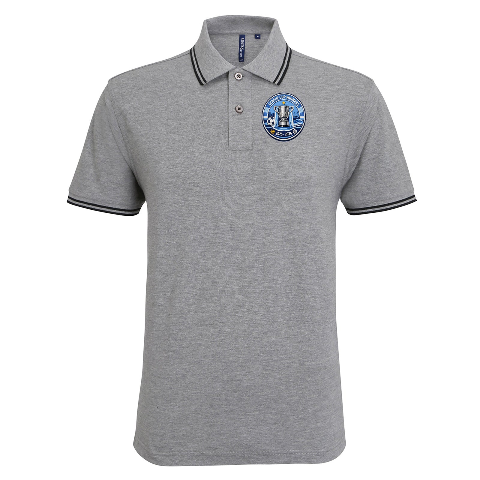 Man City League Cup Winners 2026 Tipped Polo Shirt 