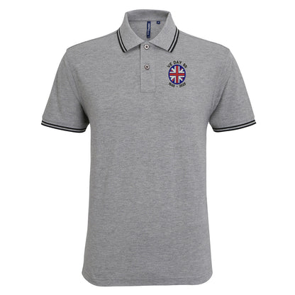 VE Day 80 1945-2025 Tipped Polo Shirt