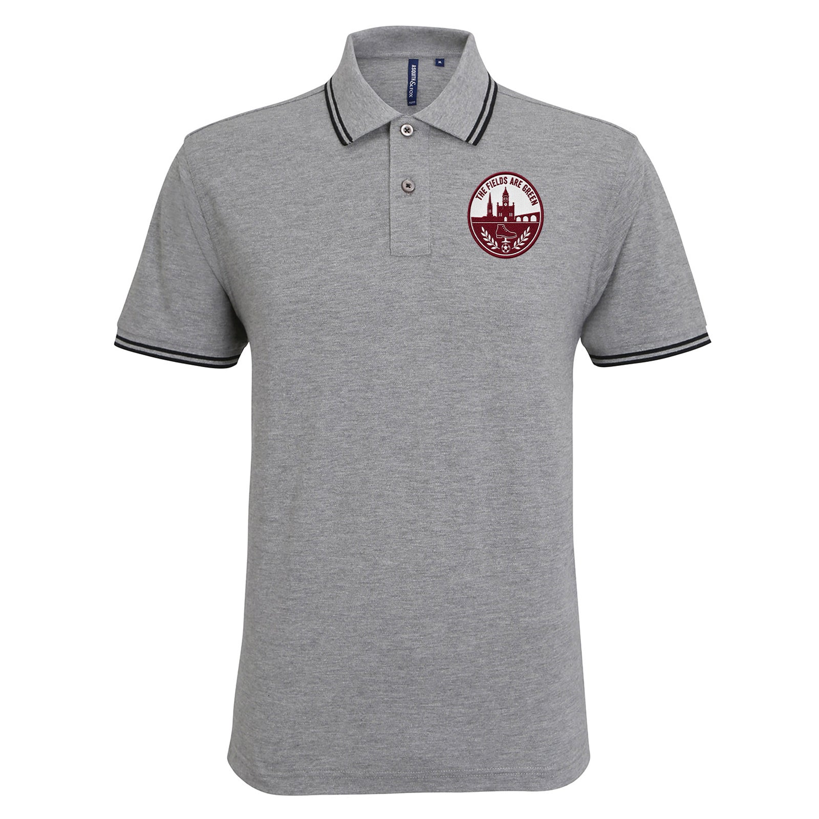 The Fields Are Green Northampton Football Tipped Polo Shirt