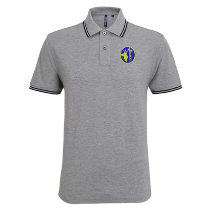 Retro Mansfield 1984 Embroidered Tipped Polo Shirt
